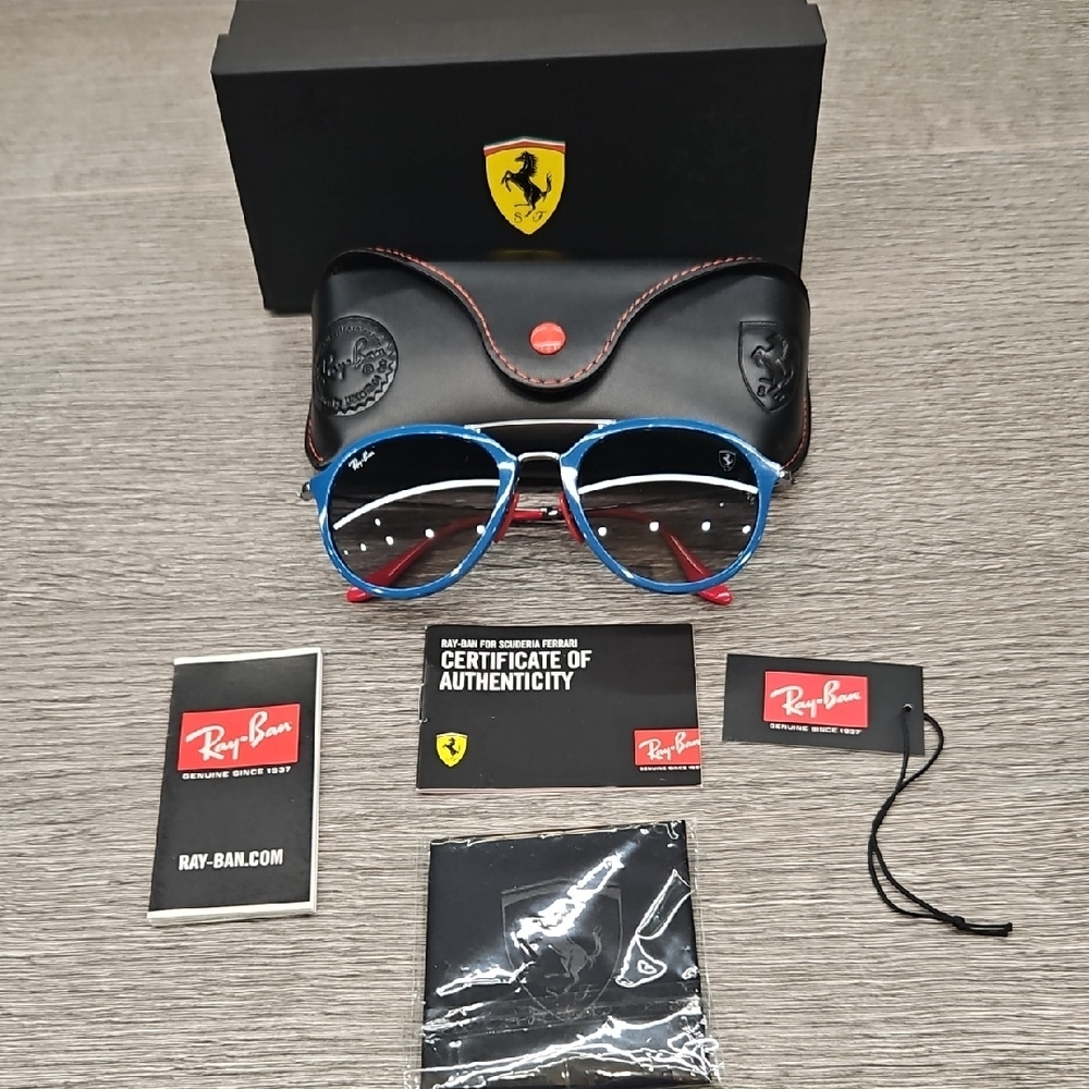 Ray-Ban Blue and Black Sunglasses with Case